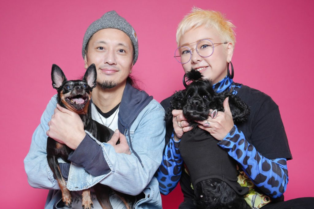 たけしさんとひろ子さん、チャティとサニーの家族写真